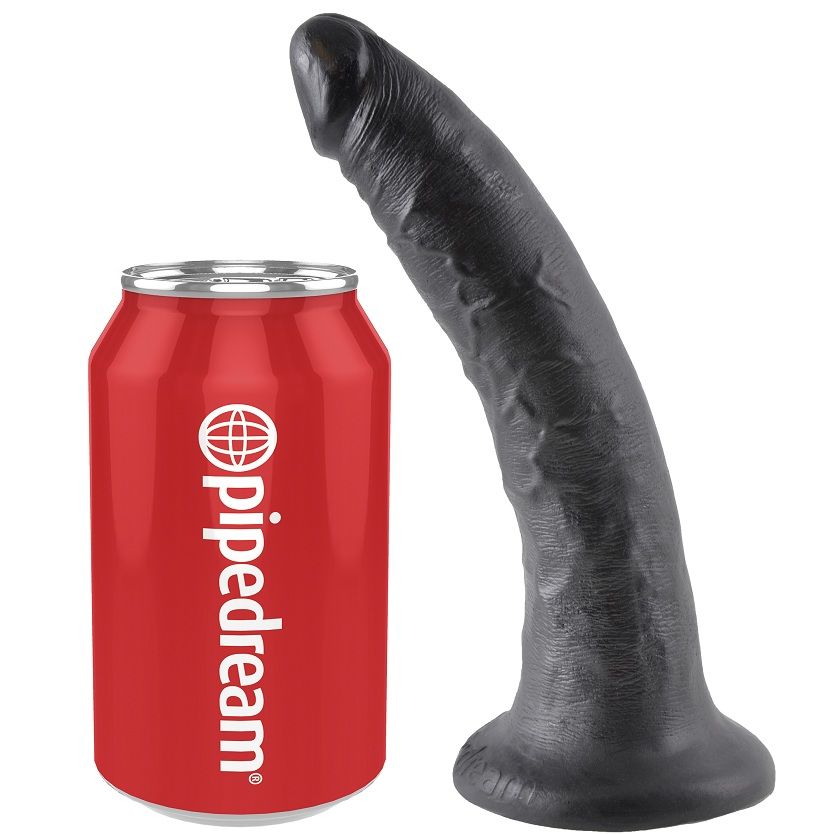 KING COCK Gode noir, 17,8 cm