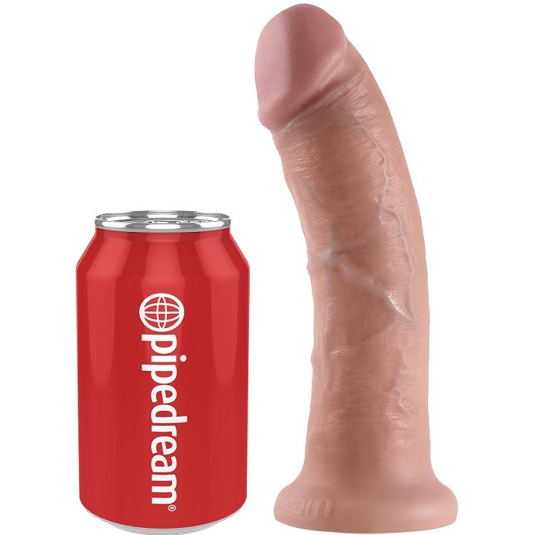 Gode KING COCK 8 avec ventouse, couleur peau, 20,3 cm
