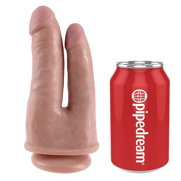 KING COCK Double Penetrator, gode réaliste avec ventouse