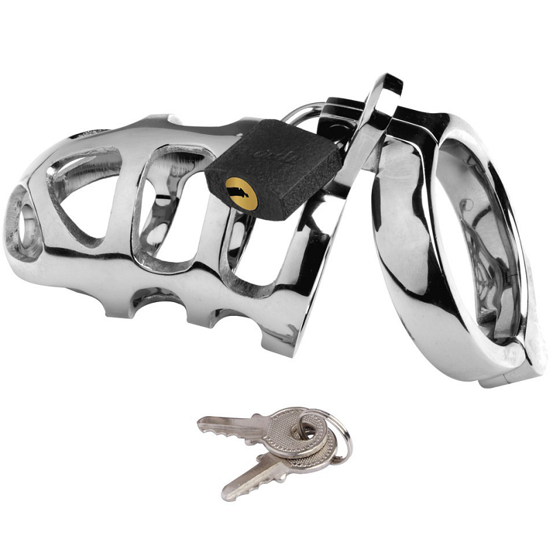 Cage de chasteté en acier inoxydable METAL HARD Cage Ring
