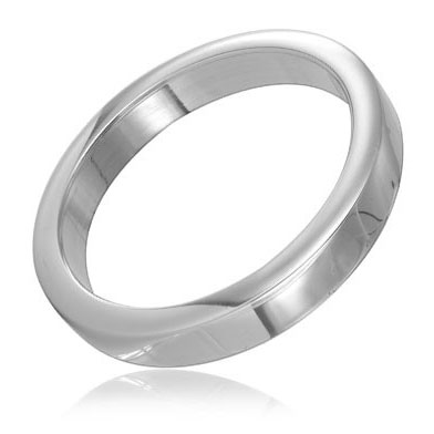 METAL HARD Anneau pénien en acier inoxydable, 4,5 cm