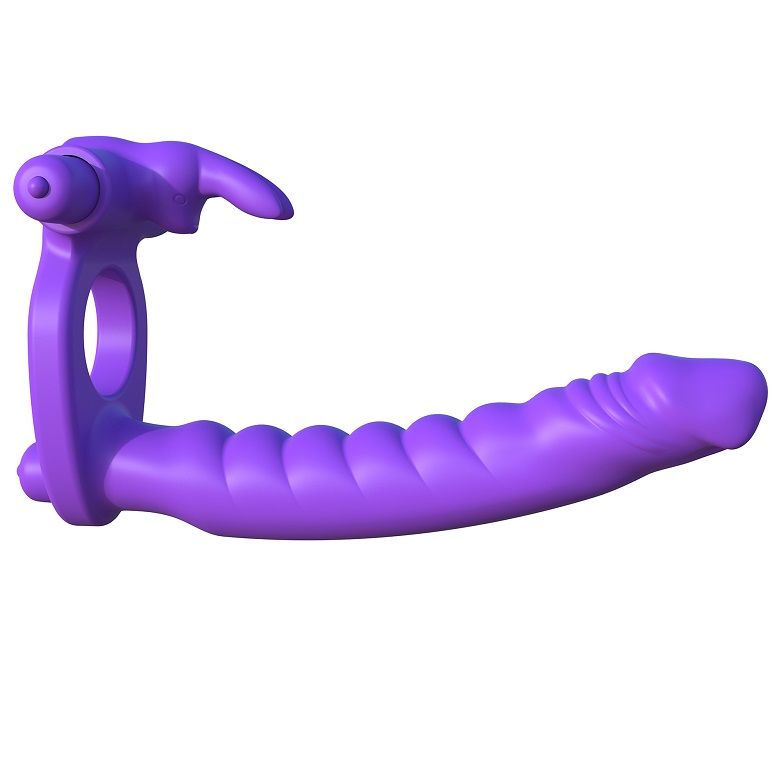 FANTASY C-RINGZ, anneau pénien vibrant avec stimulateur Rabbit et gode