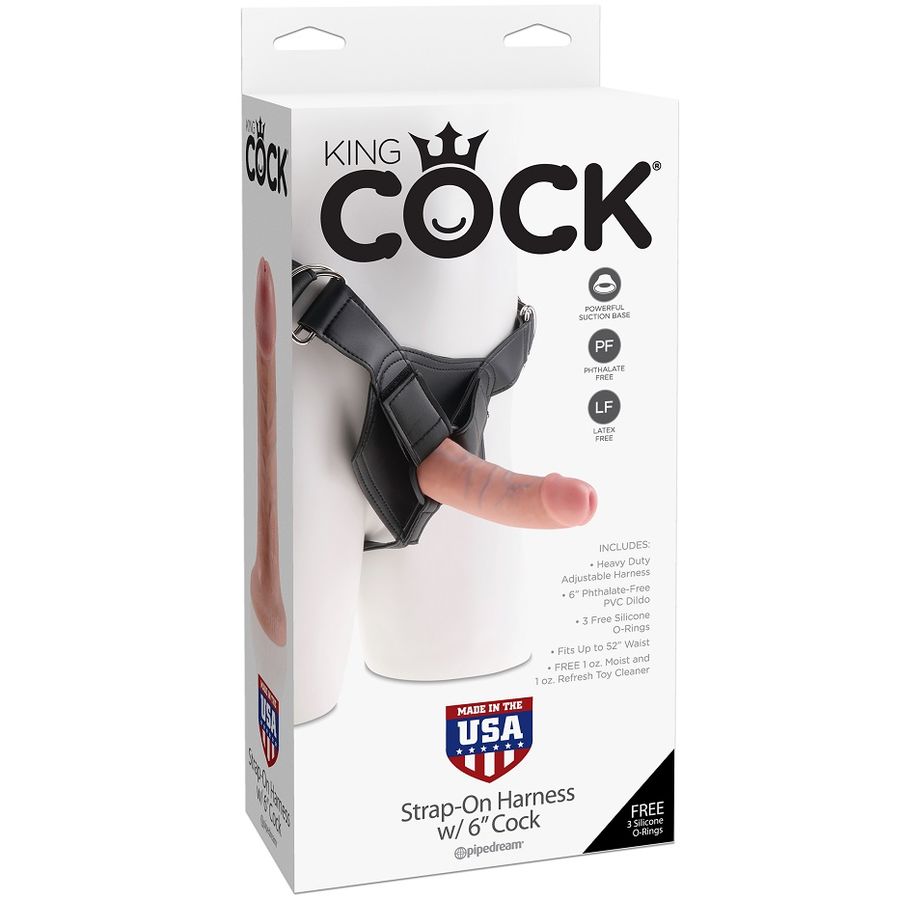 Ensemble gode ceinture KING COCK avec un gode de 15,20 cm