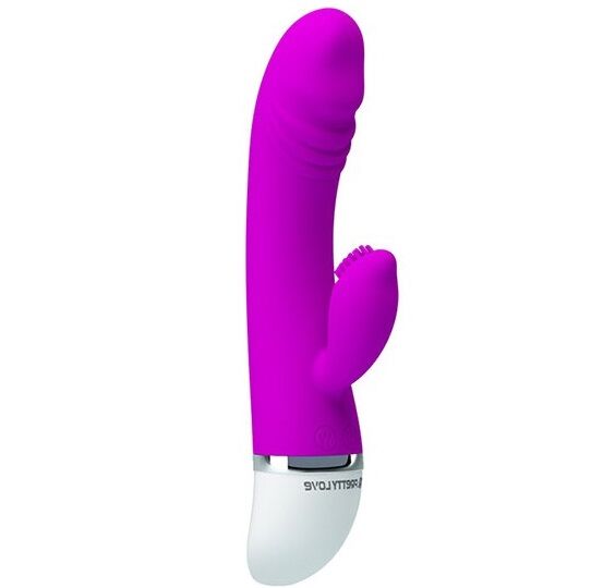 Vibromasseur rabbit Pretty Love David en silicone
