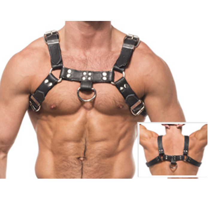 LEATHER BODY Chain Harness III Harnais homme en cuir
