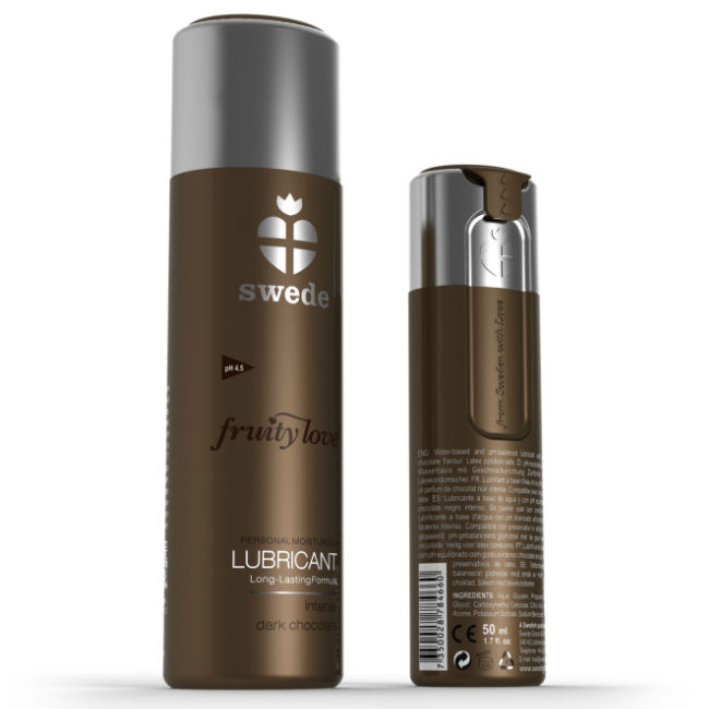 Gel lubrifiant Swede Fruity Love au goût de chocolat noir, 100 ml