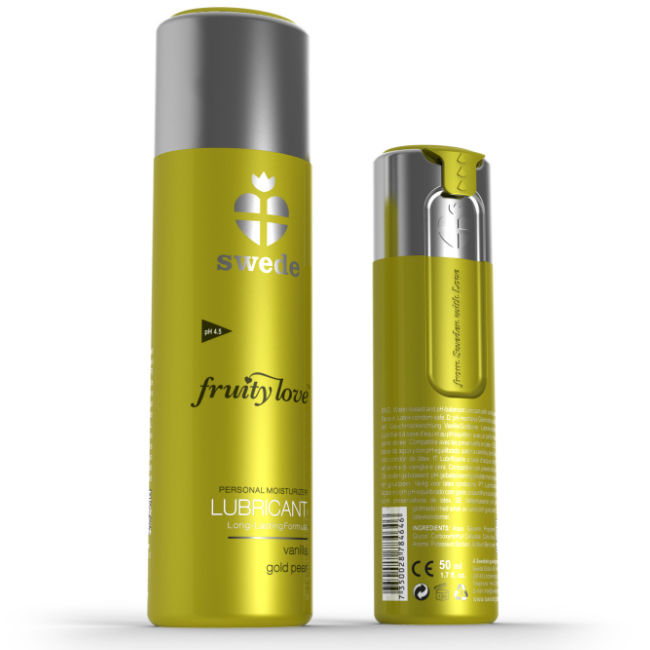 Gel lubrifiant aromatisé Swede Fruity Love, vanille et poire dorée, 50 ml