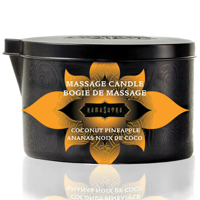 Bougie de massage KamaSutra à la noix de coco et à l’ananas, 170 g