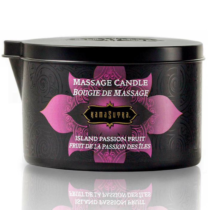 Bougie de massage Kamasutra Passion Island au parfum de fruits des bois