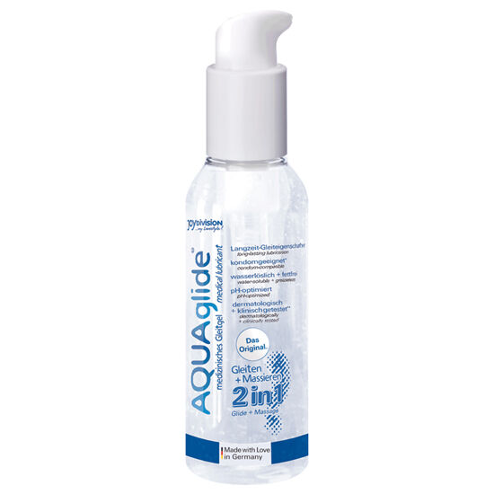JOYDIVISION AQUAGLIDE 2 en 1, gel lubrifiant et gel de massage, 125 ml