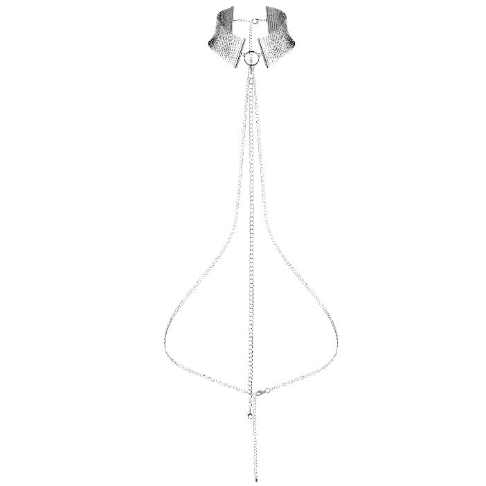 Bijoux Indiscrets Désir Métallique : ras-de-cou et ceinture chaîne