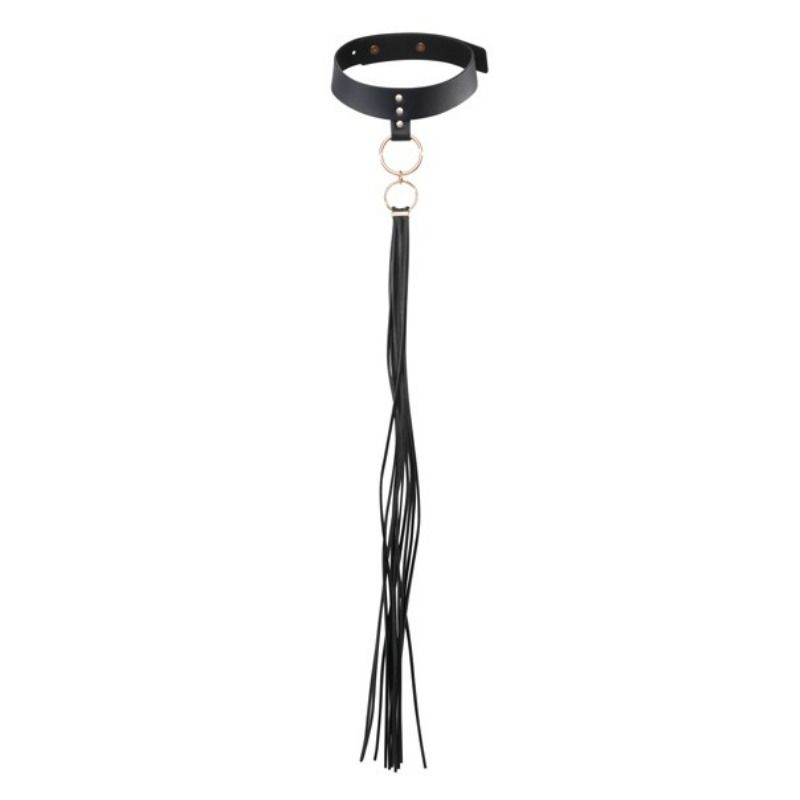 BIJOUX INDISCRETS MAZE collier BDSM à pompons, noir