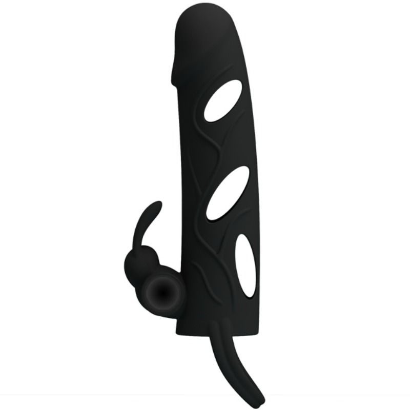 Fourreau pénien vibrant Pretty Love, 14 cm