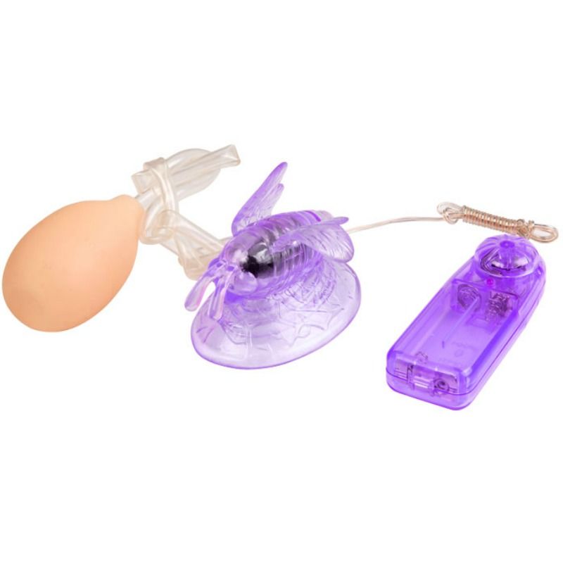 Vibromasseur clitoridien BAILE couleur lilas, forme papillon