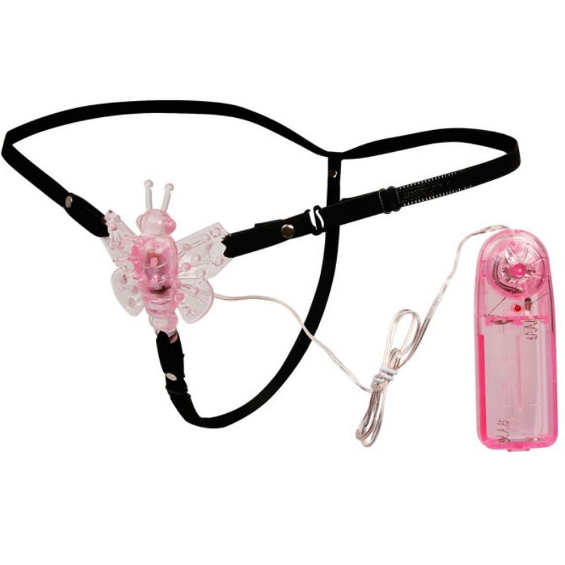 Vibromasseur clitoridien BAILE avec harnais ajustable et papillon