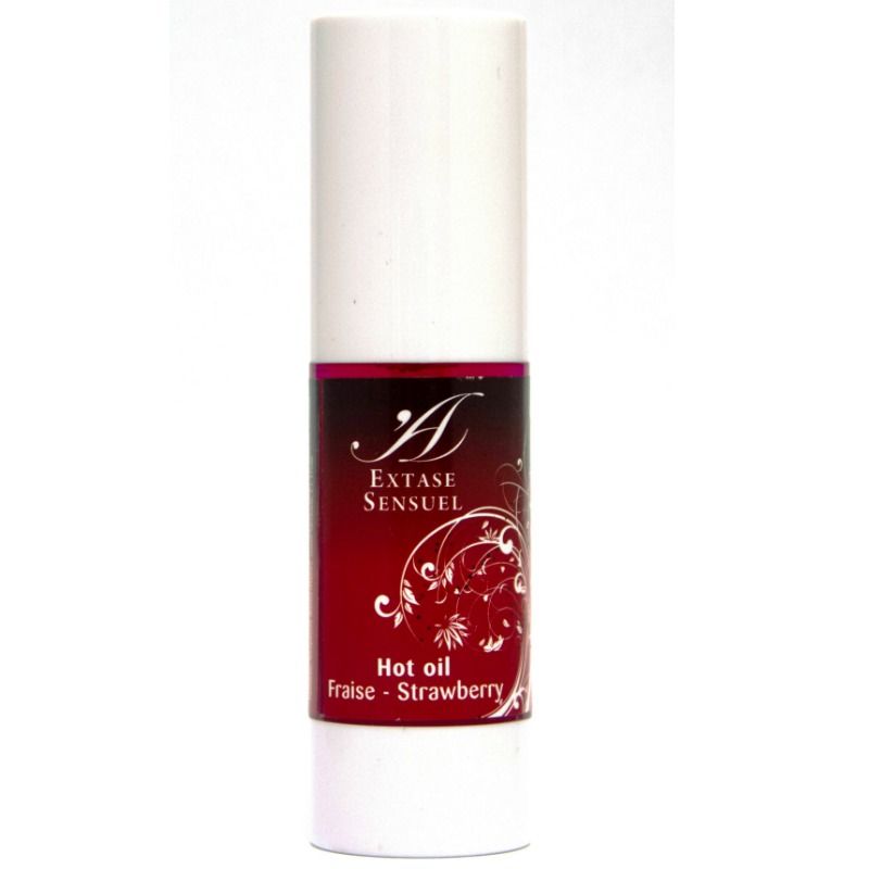 Huile de massage chauffante Extase Sensual à la fraise, 30 ml