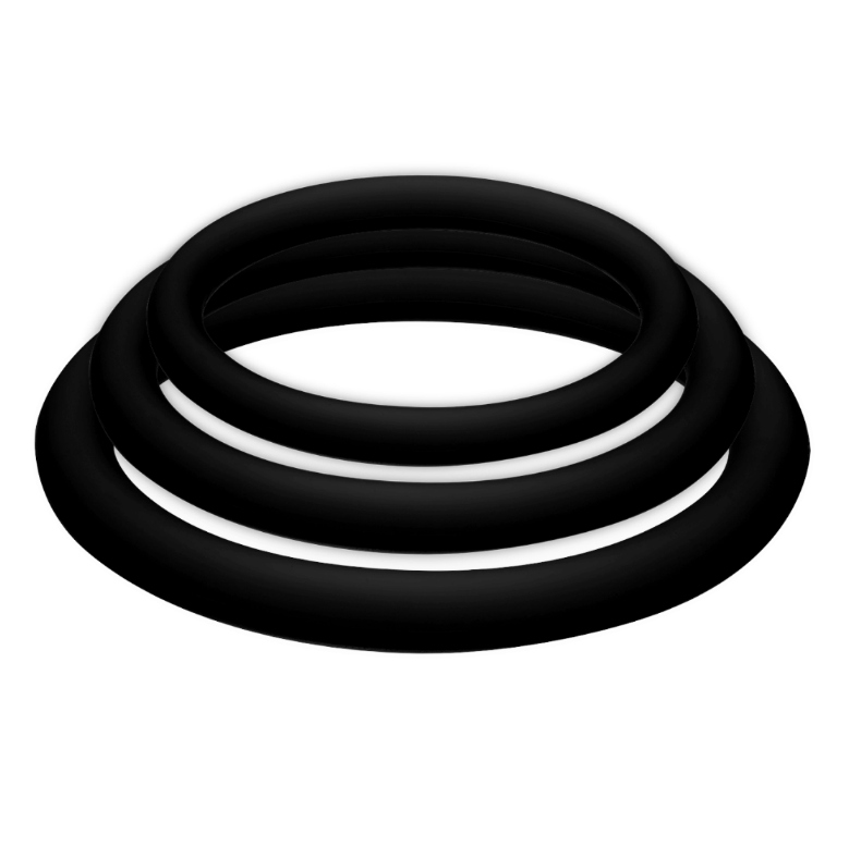 JOYDIVISION POTENZDUO Plus : set de cockrings sans vibration, 3 tailles