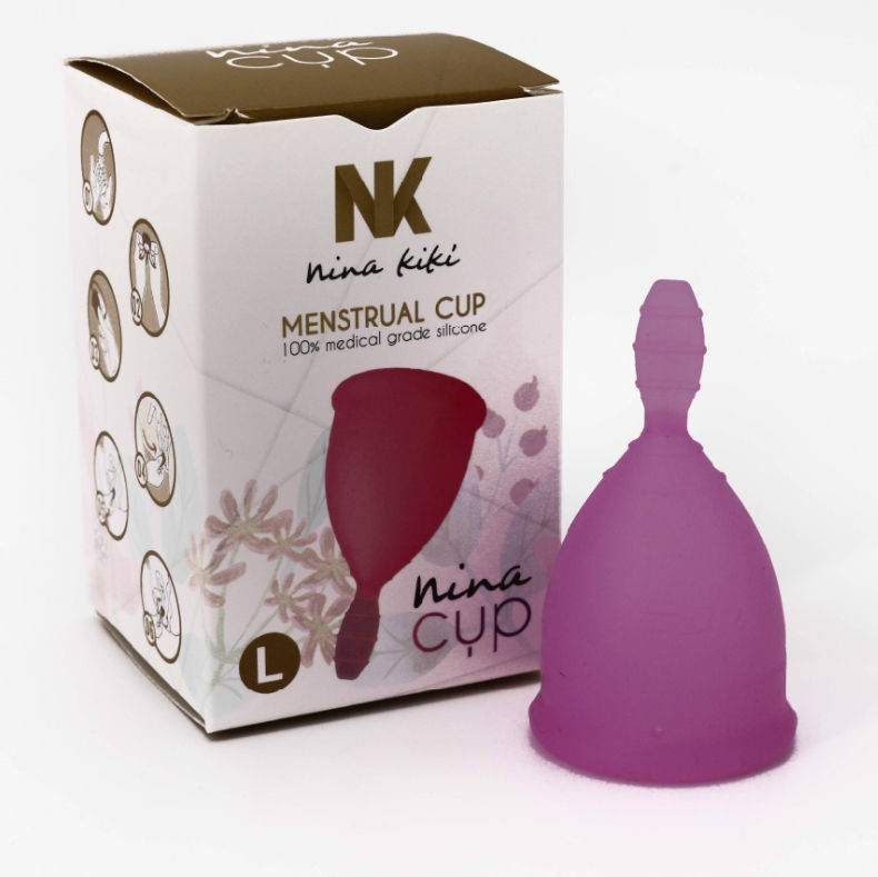 Coupe menstruelle en silicone médical taille L, jusqu’à 12 heures de confort NINA KIKÍ