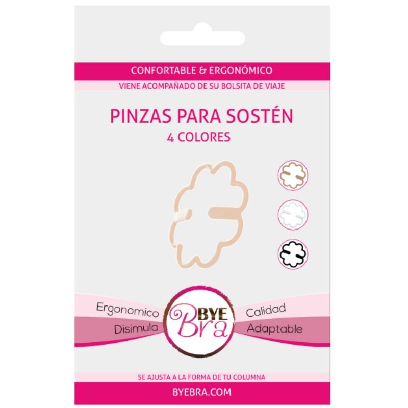 BYE BRA Clips pour bretelles de soutien gorge, lot de 4