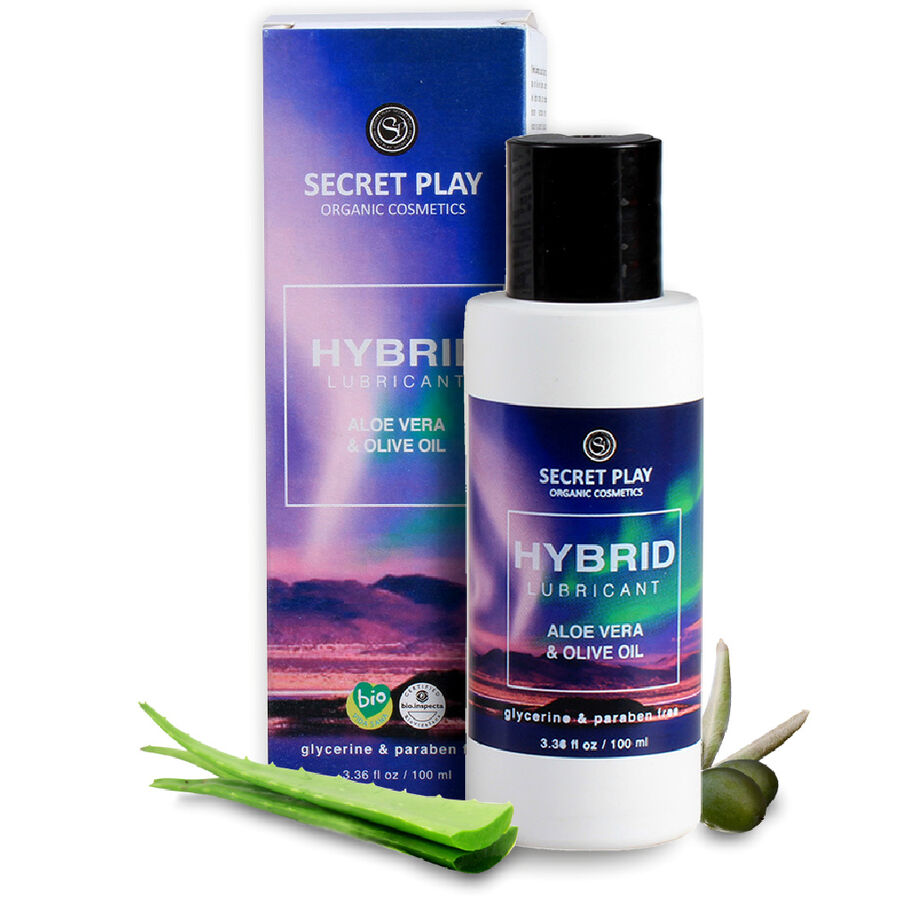 Lubrifiant hybride SECRETPLAY à l’aloe vera et à l’extrait d’olive, 100 ml