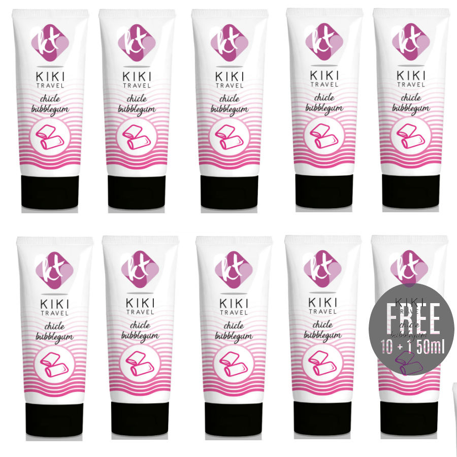 Lubrifiant à base d’eau au goût intense de chewing gum, 50 ml, vegan KIKÍ TRAVEL