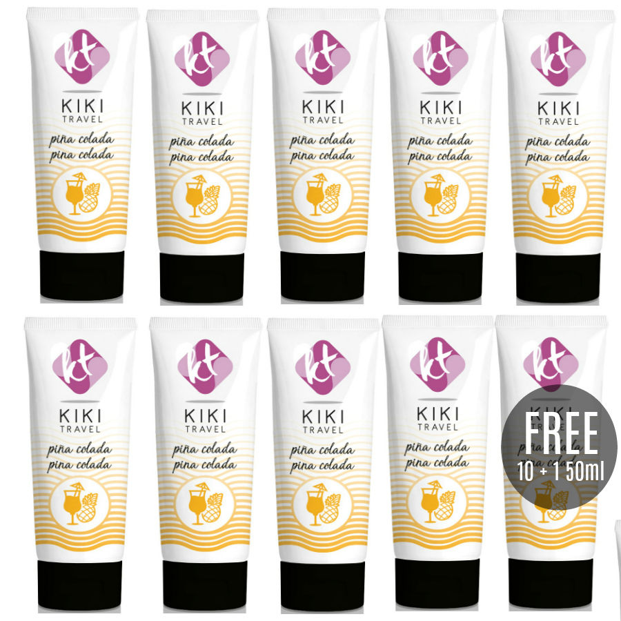 Gel lubrifiant Pina Colada à base d’eau, vegan et nourrissant, 50 ml KIKÍ TRAVEL