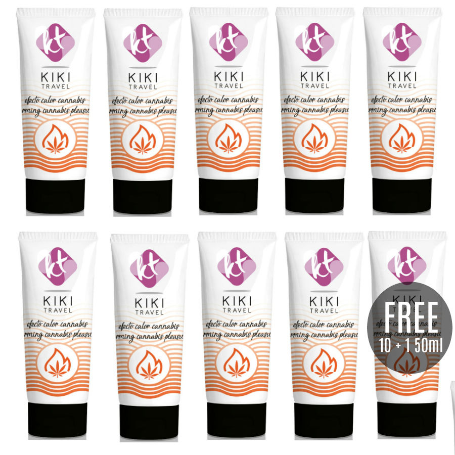 Gel lubrifiant chauffant au cannabis 50 ml vegan avec aloe vera pour un soin tout en douceur KIKÍ TRAVEL