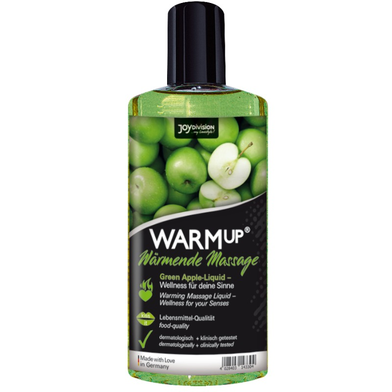 Huile de massage JOYDIVISION WARMup à la pomme verte, 150 ml