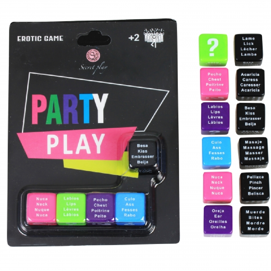 Dés coquins Secretplay Party Play avec cinq dés