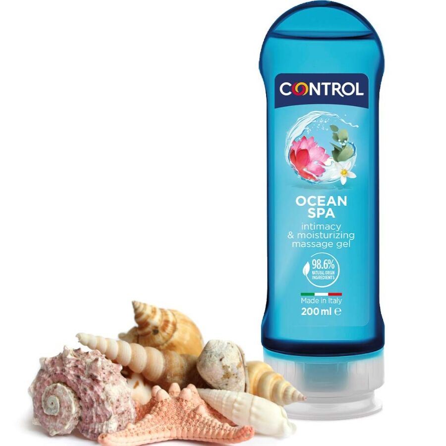 Gel de massage Control Mediterranean Sea 2 en 1, 200 ml