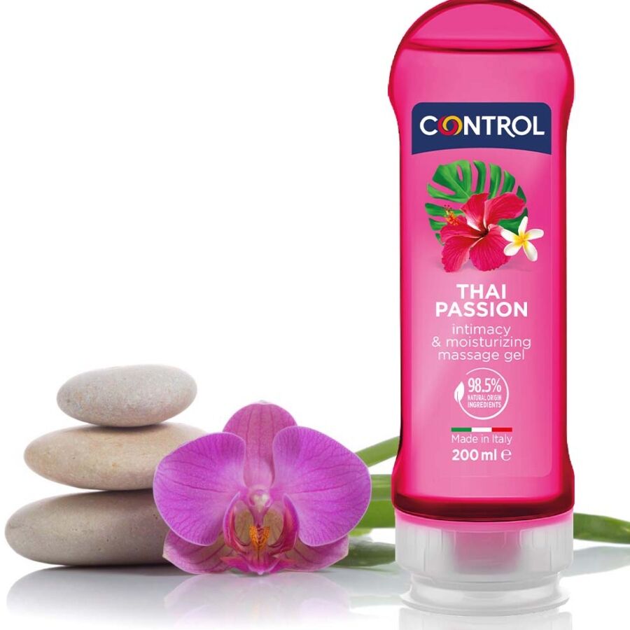 Gel de massage 2 en 1 Control Thai Passion, 200 ml