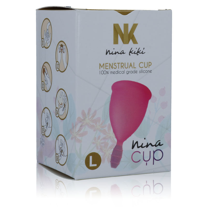 Coupe menstruelle NINA KIKÍ taille L, rose