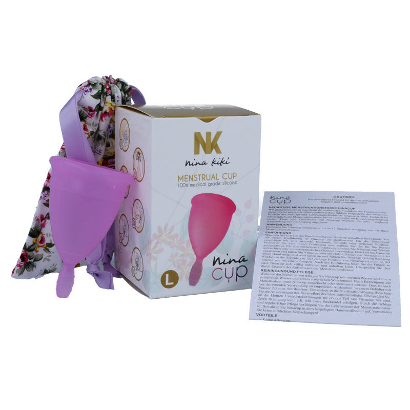 NINA KIKÍ Coupe menstruelle violette, taille L