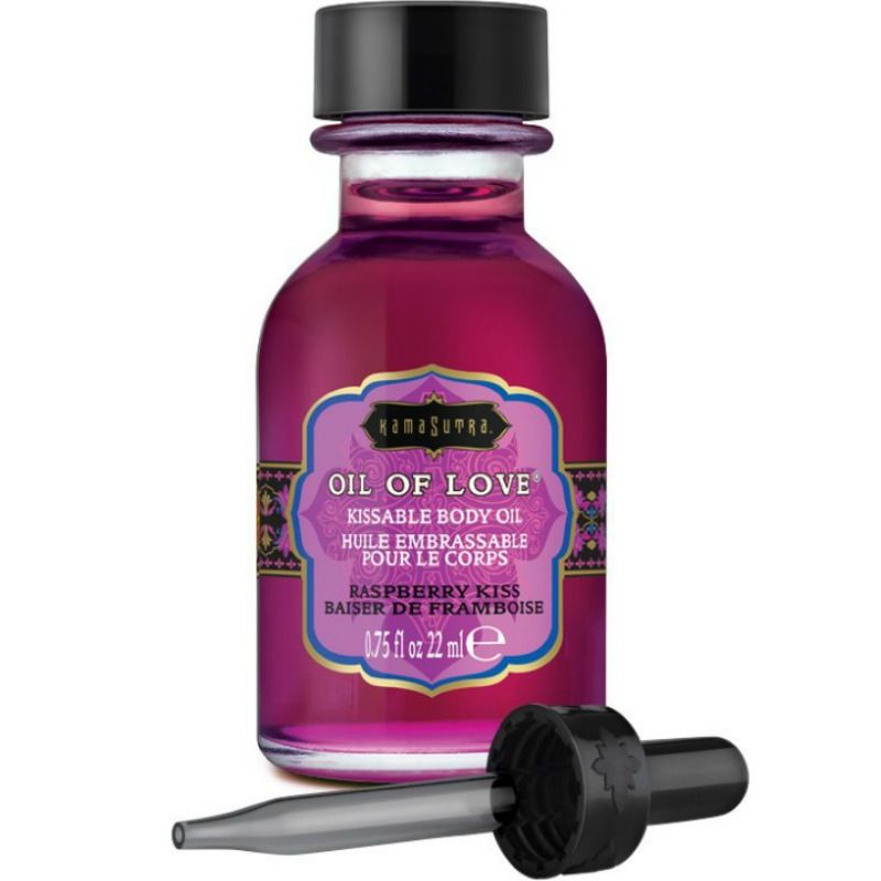 KamaSutra Oil of Love huile de baiser goût framboise, 22 ml