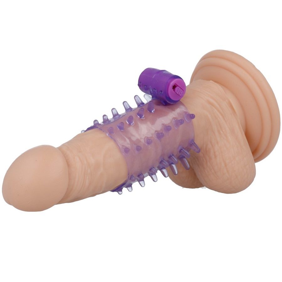 Gaine pénienne vibrante CASUAL LOVE avec anneau, violette