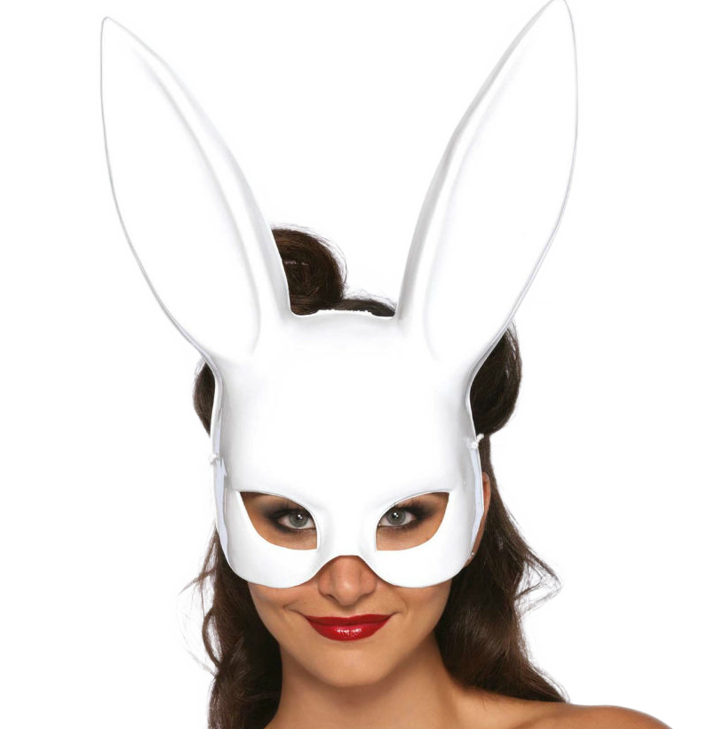Masque de lapin Masquerade blanc LEG AVENUE