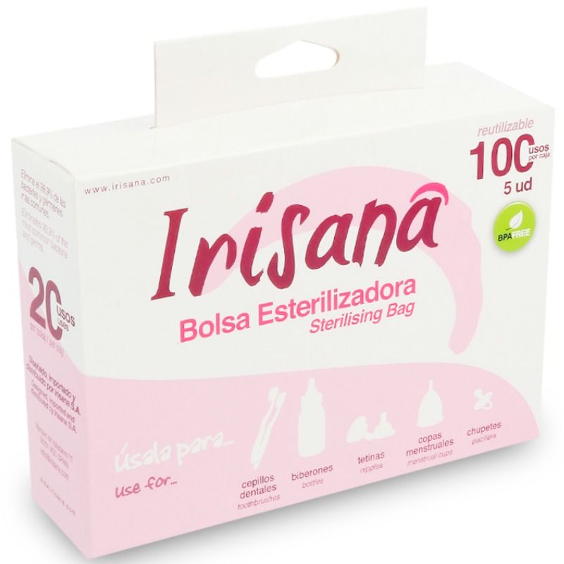 Sachets de stérilisation pour micro-ondes IRISANA, 5 pièces