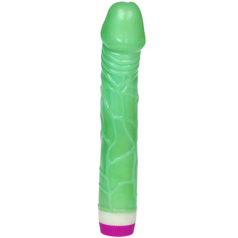 Vibromasseur réaliste BAILE Waves of Pleasure, 23 cm, vert