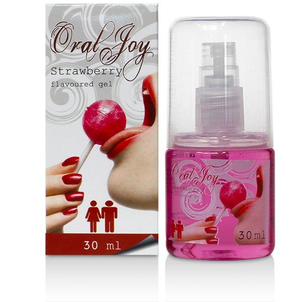 Cobeco Oral Joy Strawberry gel à la fraise pour l’intimité orale, 30 ml