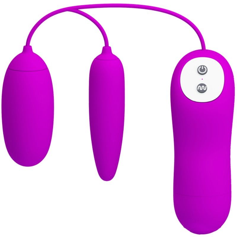 Pretty Love Irma, œuf vibrant double avec télécommande