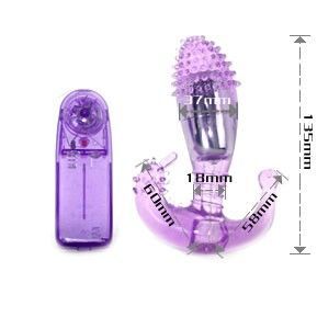 BAILE violet, vibromasseur anal avec bullet vibrante réglable