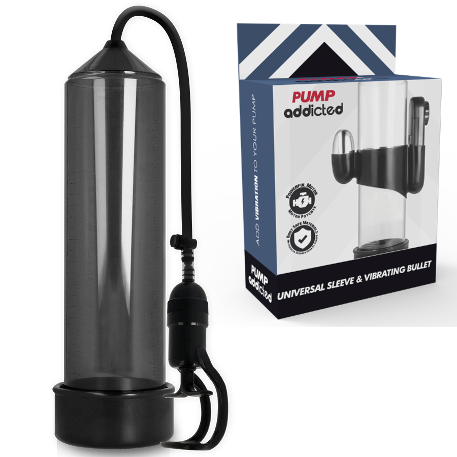 Pompe à pénis Pump Addicted RX5 avec vibromasseur, noir