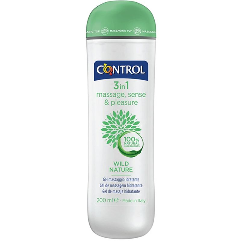 Control Wild Nature, gel de massage 3 en 1, 200 ml