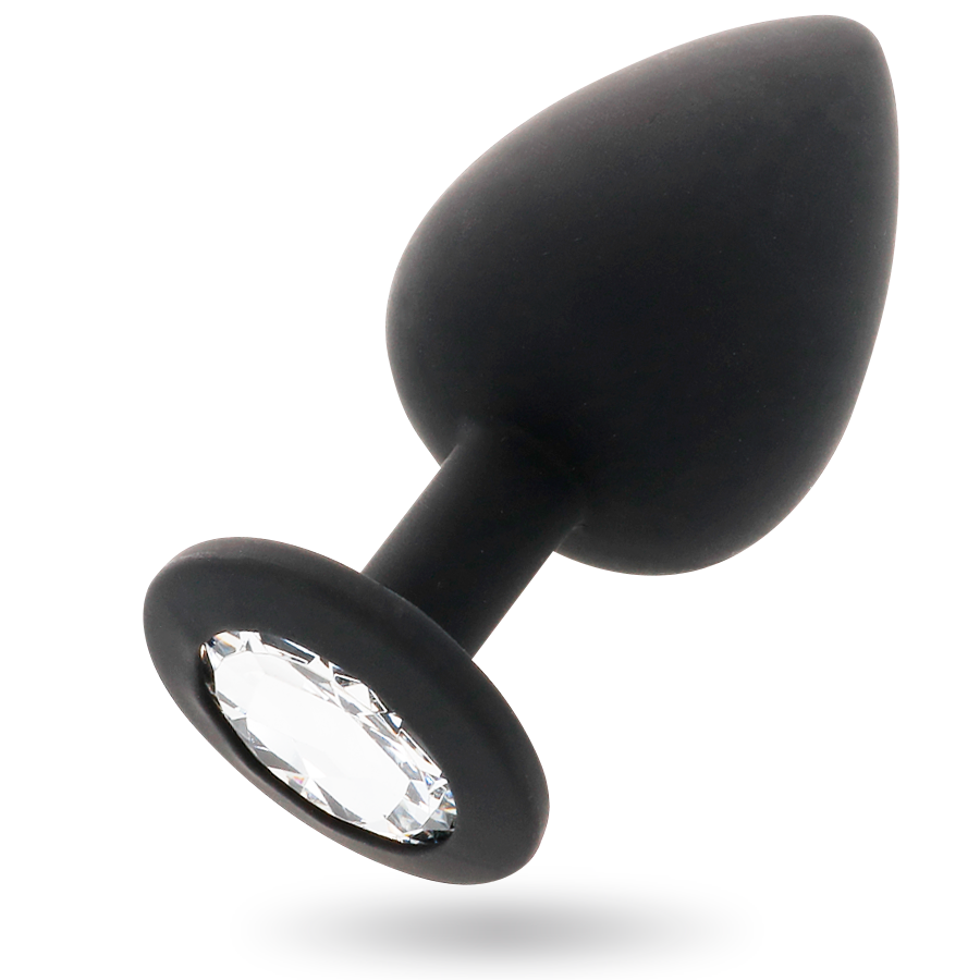 Plug anal INTENSE Shelki L en silicone, noir