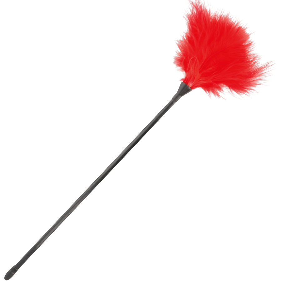 Plume DARKNESS SENSATIONS rouge, 42 cm