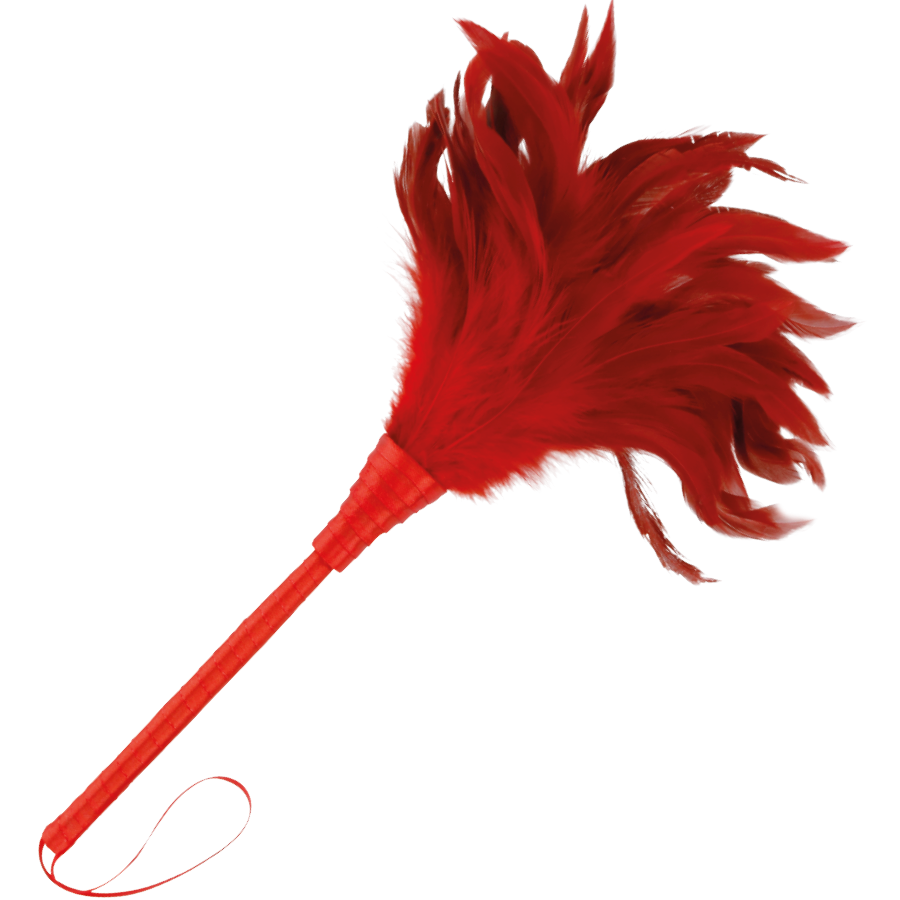 Plume rouge DARKNESS SENSATIONS, 24 cm