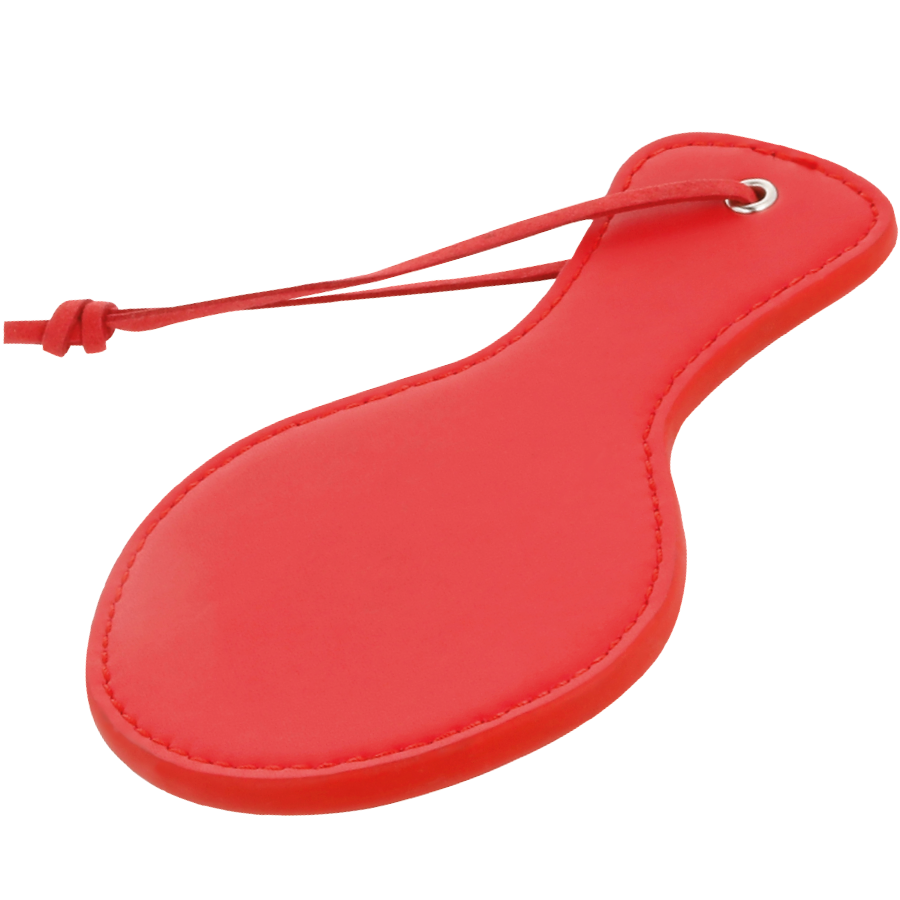 Paddle BDSM DARKNESS SENSATIONS, rouge et arrondie
