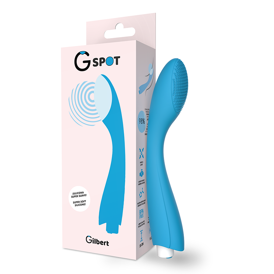 G-SPOT Gylbert, vibromasseur pour point G turquoise