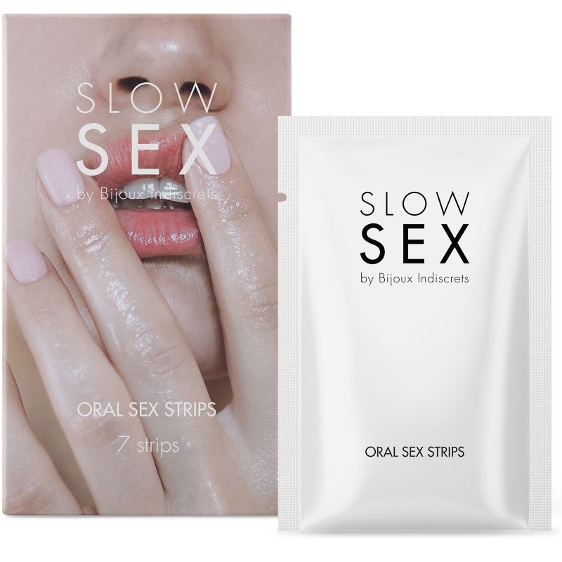 Bijoux Indiscrets Slow Sex bandes orales goût menthe, 7 pièces
