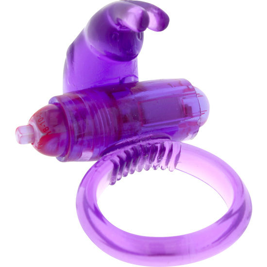 Anneau pénien vibrant Seven Creations avec stimulateur clitoridien